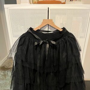 Bohme Black Layered Tulle Skirt